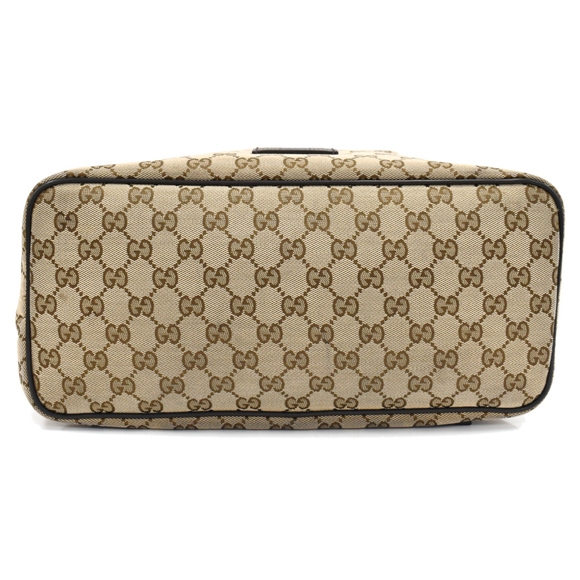 Gucci Backpack Rucksack GG Canvas Leather Beige Brown - Picture 5 of 8